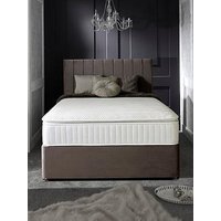 Shire Beds Liberty 1000 Pocket Pillowtop Mattress And Upholstered Divan Base Bed Set (Headboard Sold Separately)