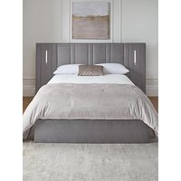 The Very Collection Hera End Lift Up Storage Ottoman Bed With Led Lights And Mattress Options (Buy & Save!) - Grey - Bed Frame Only
