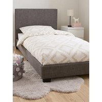 The Very Collection Riley Fabric Single Bed Frame With Mattress Options (Buy & Save!) - Dark Grey - Fsc&Reg; Certified - Bed Frame With Standard Mattress