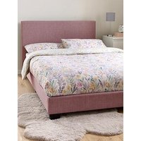 The Very Collection Riley Fabric Small Double Bed Frame With Mattress Options (Buy & Save!) - Antique Rose - Fsc&Reg; Certified - Bed Frame Only