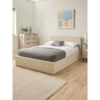 The Very Collection Alexis Fabric End Lift Up Ottoman Storage Bed With Mattress Options (Buy & Save!) - Natural - Fsc&Reg; Certified - Bed Frame With Memory Mattress