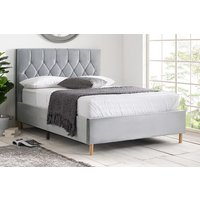 Loxley Fabric Bed, Blue, Double