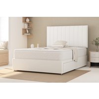 Shire Bed Company Pocket Luxury 1000 Mattress + Premium Divan Bed, Marine, No Drawer, King Size