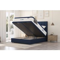 Coolflex� Premium Memory Hybrid Mattress + Ottoman Divan Bed, Cream, End Ottoman, King Size