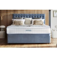Sleepeezee Gel 4000 Pocket Hybrid Ortho Mattress + Premium Divan Bed, Marine, No Drawer, Double
