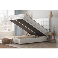 Tuft & Springs� Allure 9000 Mattress + Ottoman Divan Bed, Teal, End Ottoman, Super King