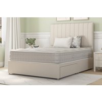 Hypnos Wool Tranquility Mattress + Premium Divan Bed, Marine, No Drawer, Double