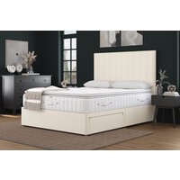 Millbrook Sovereign Natural Pillow Top Mattress + Premium Divan Bed, Mink, 2 Drawer, Super King