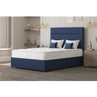 Millbrook Regent Wool Ortho Mattress + Premium Divan Bed, Marine, 2 Drawer, Super King