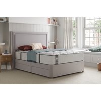 Sealy Blackwood Elevate Posturepedic Mattress + Premium Divan Bed, Marine, No Drawer, King Size