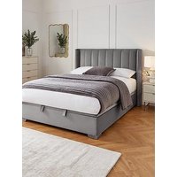 The Very Collection New Dakota Velvet End Lift Up Storage Ottoman Bed With Mattress Options (Buy & Save!)