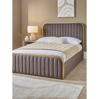 The Very Collection Muse Side Lift Up Storage Ottoman Bed With Mattress Options (Buy & Save!) - Charcoal - Fsc&Reg; Certified - Bed Frame With Microquilt Mattress