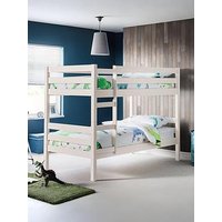 Julian Bowen Camden Bunk Bed With Spring Mattresses Option - White - Bed Frame Only