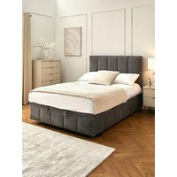 The Very Collection Remy End Lift Up Storage Ottoman Bed With Mattress Options (Buy & Save!) - Grey - Bed Frame Only