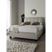 The Very Collection Livingstone End Lift Up Ottoman Storage Bed With Airsprung Mattress Offer (Buy & Save!) - Oatmeal - Bed Frame With Airsprung Memory Mattress