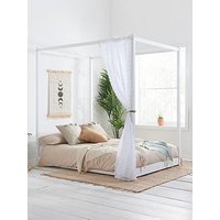Birlea Darwin Four Poster Bed - White - Double
