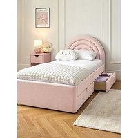 The Very Collection Rainbow Children'S Single Bed Frame With Drawers And Mattress Options (Buy And Save!) - Pink - Fsc&Reg; Certified - Bed Frame With Standard Mattress