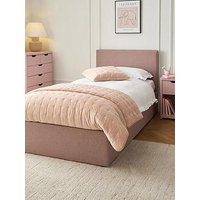 The Very Collection Riley End Lift Up Storage Ottoman Single Bed With Mattress Options (Buy & Save!) - Antique Rose - Fsc&Reg; Certified - Bed Frame Only