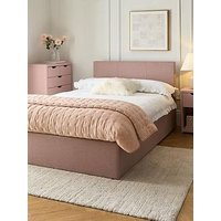 The Very Collection Riley End Lift Up Storage Ottoman Small Double Bed With Mattress Options (Buy & Save!) - Antique Rose - Fsc&Reg; Certified - Bedframe + Standard Mattress