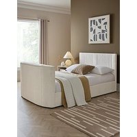 The Very Collection Prent Tv Bed With Voice Control And Mattress Options (Buy & Save!) - Ivory - Bed Frame With Memory Mattress