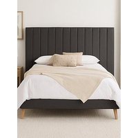 Aspire Solara Twill Bed- Charcoal - Single