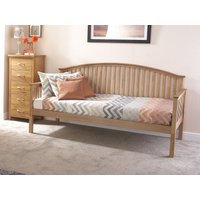 GFW Madrid Oak Wooden Day Bed Frame - 3ft Single