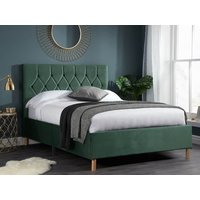 Birlea Loxley Green Fabric Bed Frame - 5ft King Size