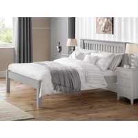 Julian Bowen Barcelona Dove Grey Wooden Bed Frame Low Footend - 4ft6 Double