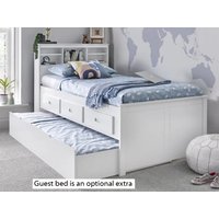 Bedmaster Veera White Wooden Bed Frame - 3ft Single