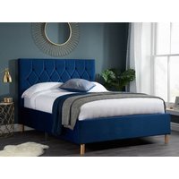 Birlea Loxley Midnight Blue Fabric Bed Frame - 4ft6 Double