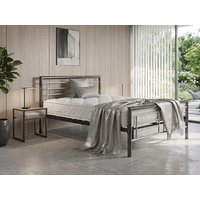 ASC Maya Chrome and Nickel Metal Bed Frame - 4ft6 Double