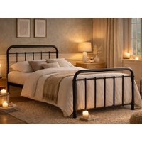Time Living Miami Black Metal Bed Frame - 3ft Single