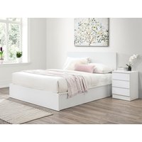 Birlea Oslo White Wooden Ottoman Bed Frame - 4ft6 Double