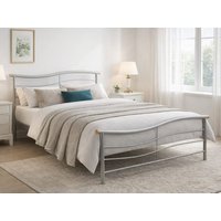 Time Living Waverley Silver Metal Bed Frame - 3ft Single