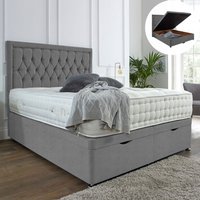 Windsor Ottoman End Lift Storage Divan Bed - Optional Headboard