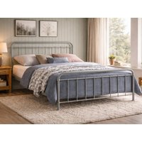 Time Living Miami Pebble Metal Bed Frame - 5ft King Size