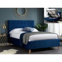 Birlea Loxley Midnight Blue Fabric Ottoman Bed Frame - 5ft King Size