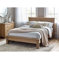 Julian Bowen Memphis Limed Oak Wooden Bed Frame - 5ft King Size