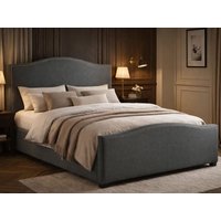 Time Living Brunswick Grey Fabric Ottoman Bed Frame - 5ft King Size