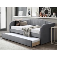 Flintshire Fabric Grey Guest Bed Frame - 3ft Single