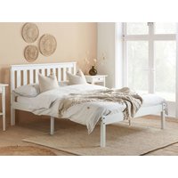 Birlea Denver White Wooden Bed Frame - 4ft6 Double