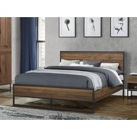 Birlea Houston Walnut Effect Bed Frame - 4ft6 Double