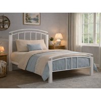 Time Living Tetras White Metal Bed Frame - 3ft Single