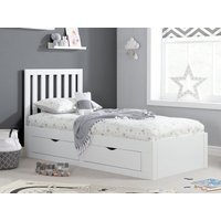 Birlea Appleby White Wooden 4 Drawer Storage Bed Frame - 3ft Single