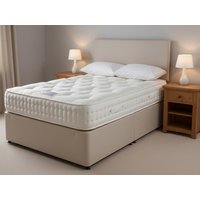 Deluxe Natural Touch Tufted Pocket 1000 Extra Long Divan Bed - Extra Long Double 4ft6 x 6ft9