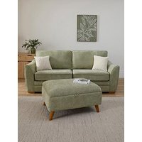 The Very Collection Trinity Fabric 3 Seater & Sofa With Storage Footstool - Made To Order In The Uk