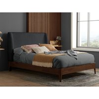 Birlea Halfden Grey Fabric Bed Frame - 4ft6 Double