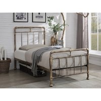 Flintshire Cilcain Antique Bronze Metal Bed Frame - 3ft Single