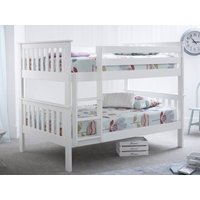 Bedmaster Oslo White Wooden Bunk Bed Frame - 4ft Small Double
