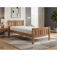 Seconique Rio Wax Pine Wooden Bed Frame - 3ft Single